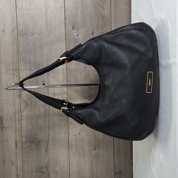 Handbags - DKNY Black Leather Hobo Shoulder Bag
